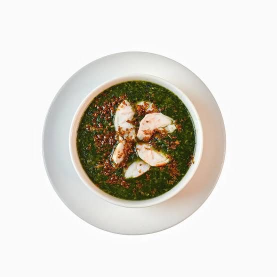 Molokhia Tagine with Shrimp